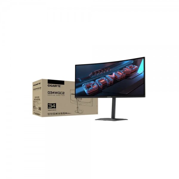 GIGABYTE Monitor G34WQC2 34'' VA 1ms 200Hz, HDMI, DP, 3YearsW | Οθόνες PC | PC & Αναβάθμιση |