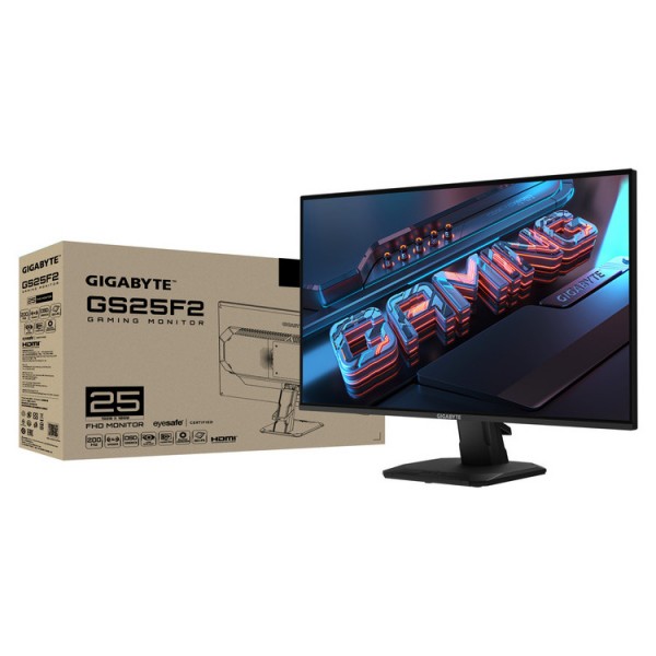 GIGABYTE Monitor GS25F2 24.5'' FHD 1ms 200Hz IPS, HDMI, DP, 3YearsW | Οθόνες PC | PC & Αναβάθμιση |