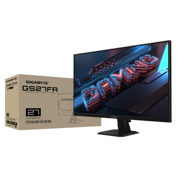 GIGABYTE Monitor GS27FA 27'' FHD 1ms 180Hz IPS, HDMI, DP,  3YearsW, AMD Radeon FreeSync, HDR Ready | Οθόνες PC | PC & Αναβάθμιση |