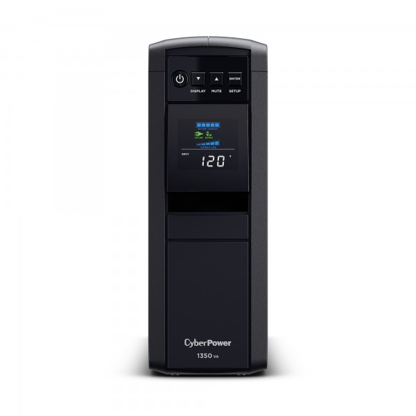 CYBERPOWER UPS Intelligent  CP1600EPFCLCD Line Interactive APFC LCD 1600VA - CYBERPOWER