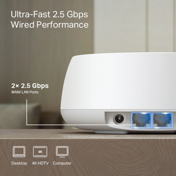 TP-LINK Deco BE25 WiFi 7 Whole Home Mesh System 3 Pack - tp-link