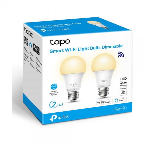 TP-LINK TAPO L510E SMART WI-FI LED BULB E27 2-PACK | sup-ob | XML |