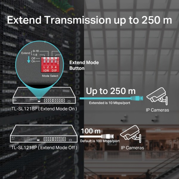 NW TL  Smart PoE Switch TL-SL1218P