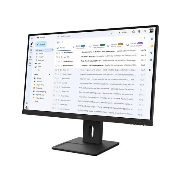 LENOVO Monitor ThinkVision E27-40 27'' FHD IPS, HDMi, Display Port,VGA, Speakers, 3YearsW | Οθόνες PC | PC & Αναβάθμιση |