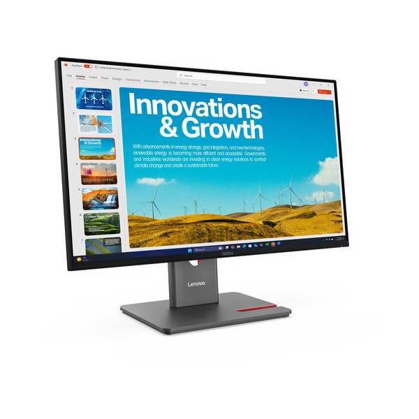 LENOVO Monitor ThinkVision P24QD-40 23.8&apos;&apos; QHD IPS, HDMi, Display Port, Height adjustable, 3YearsW - Οθόνες PC