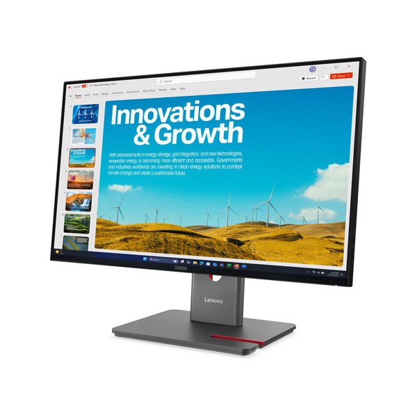 LENOVO Monitor ThinkVision P24QD-40 23.8'' QHD IPS, HDMi, Display Port, Height adjustable, 3YearsW | Οθόνες PC | PC & Αναβάθμιση |