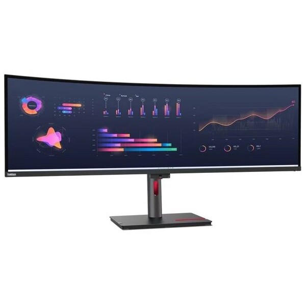 LENOVO Monitor ThinkVision P49w-30 49'' Dual QHD IPS, Curved,RJ45, HDMI, USB-C, Thunderbolt, Display Port, Height adjustable, 3YearsW - PC & Αναβάθμιση