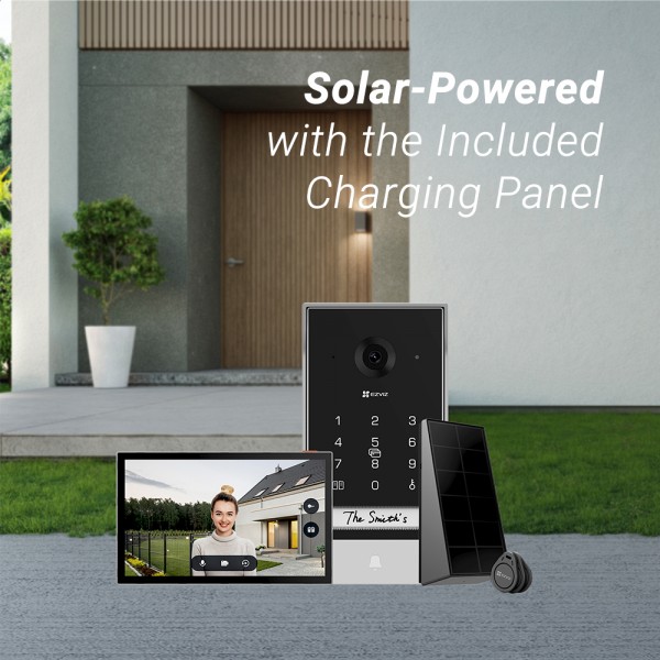 EZVIZ Wi-Fi Video Doorphone EP7 Kit with solar Panel | Κάμερες Ασφαλείας | Συστήματα Ασφαλείας |