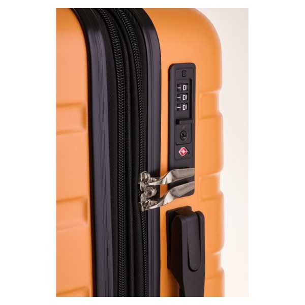 ANDA SEAT LUGGAGE LG1  ORANGE CABIN (56x38x24cm) with TSA LOCK, EXPANDABLE | Βαλίτσες | Είδη Ταξιδίου |