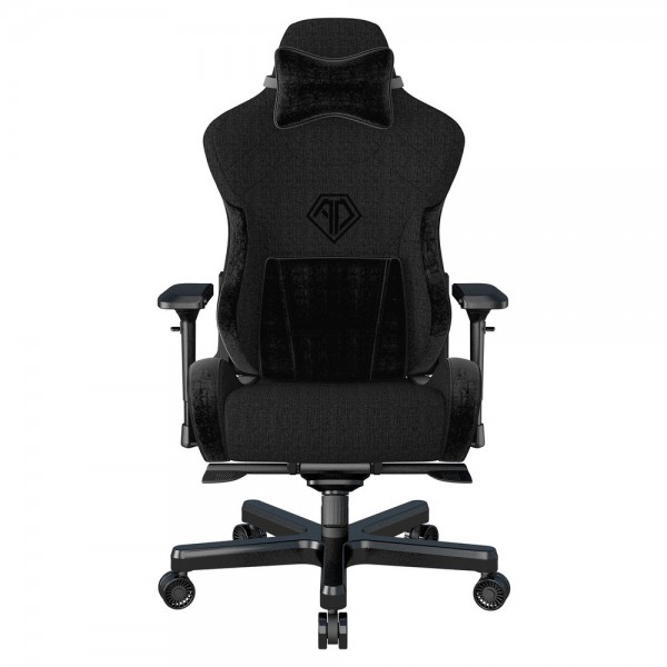 ANDA SEAT Gaming Chair T-PRO II Black FABRIC with Alcantara Stripes