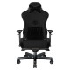 ANDA SEAT Gaming Chair T-PRO II Black FABRIC with Alcantara Stripes