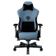 ANDA SEAT Gaming Chair T-PRO II Light Blue/ Black FABRIC with Alcantara Stripes | sup-ob | XML |