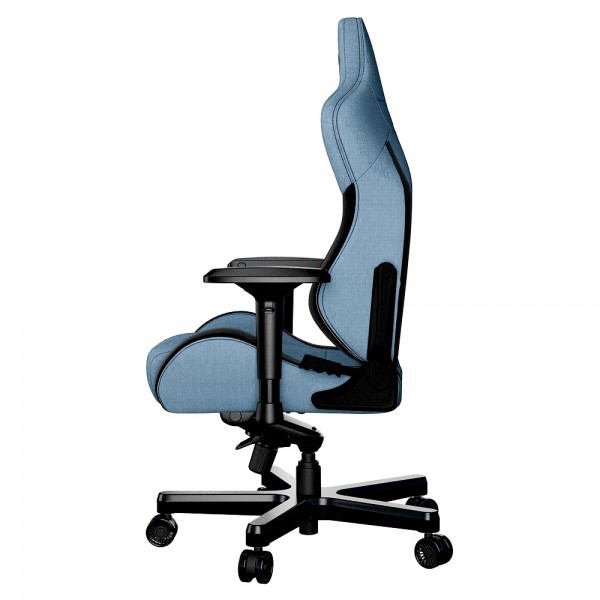 ANDA SEAT Gaming Chair T-PRO II Light Blue/ Black FABRIC with Alcantara Stripes | sup-ob | XML |