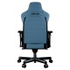 ANDA SEAT Gaming Chair T-PRO II Light Blue/ Black FABRIC with Alcantara Stripes | sup-ob | XML |
