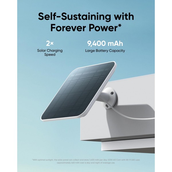 ANKER Eufy 4G LTE Cam S330 4K Pan and Tilt with Solar Panel Kit | Κάμερες Ασφαλείας | Συστήματα Ασφαλείας |