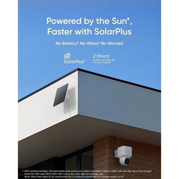 ANKER Eufy Camera SoloCam E30 2K Solar Panel Pan Tilt | Κάμερες Ασφαλείας ANKER Eufy Camera SoloCam E30 2K Solar Panel Pan Tilt | Κάμερες Ασφαλείας | Συστήματα Ασφαλείας |