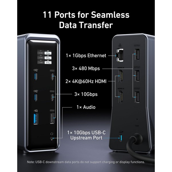 ANKER Docking Station 14 Ports with 160W Max Output, 10Gbps | Docking - Port Replicator | Συνοδευτικά PC |