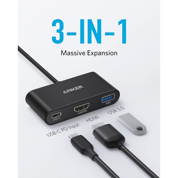 ANKER HUB Type-C 3 In 1 - ANKER