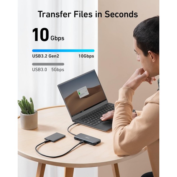 ANKER HUB 555 USB Type-C 8 In 1 | USB Hubs - Card Readers ANKER HUB 555 USB Type-C 8 In 1 | USB Hubs - Card Readers | Συνοδευτικά PC |