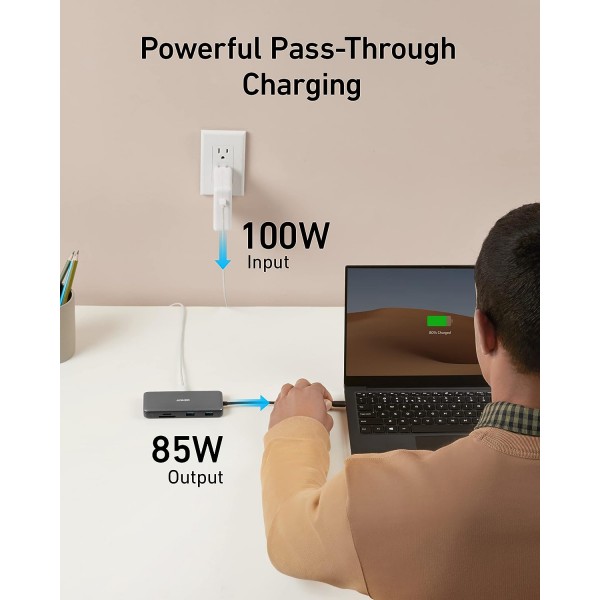 ANKER HUB 555 USB Type-C 8 In 1 | USB Hubs - Card Readers ANKER HUB 555 USB Type-C 8 In 1 | USB Hubs - Card Readers | Συνοδευτικά PC |