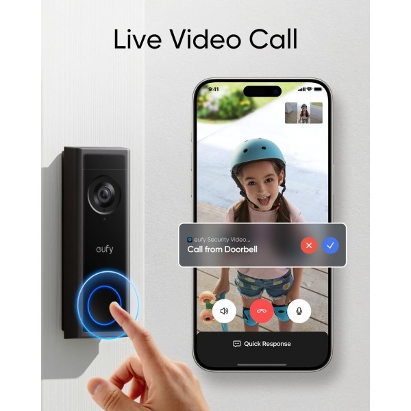 ANKER Eufy Video Doorbell C30 Battery Powered,2K | Κάμερες Ασφαλείας | Συστήματα Ασφαλείας |