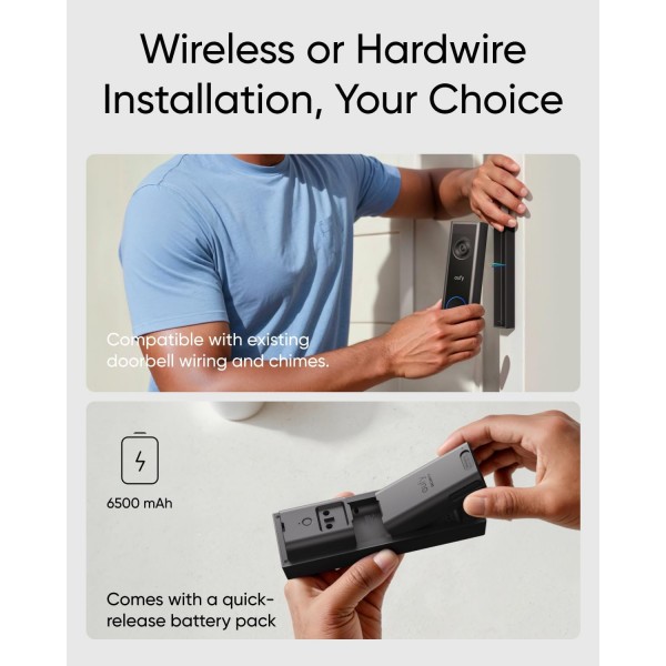 ANKER Eufy Doorbel C31 2K with Battery or Wired | Κάμερες Ασφαλείας | Συστήματα Ασφαλείας |