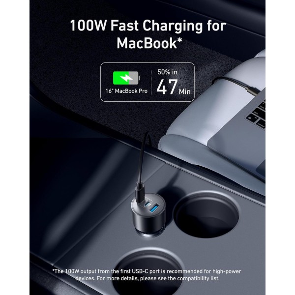 ANKER CAR CHARGER 3 PORT 167,5W WITH 1m CABLE - Σύγκριση Προϊόντων