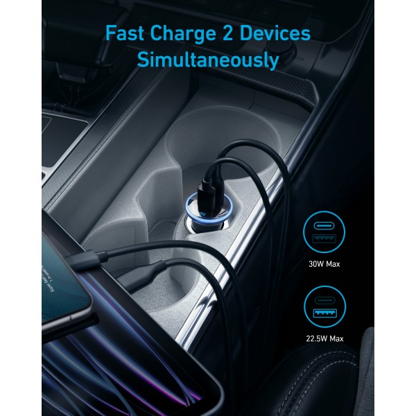 Anker 325 Car Charger 53W, USB-Type-C, USB-A | sup-ob | XML |