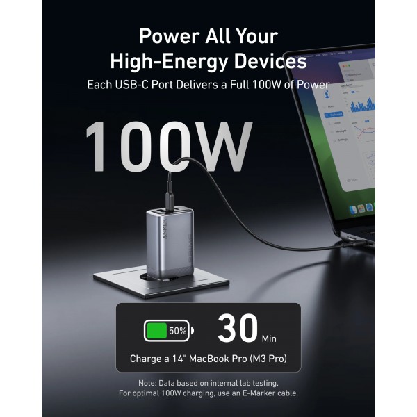 ANKER Wall Charger Prime 100W GanPrime 3 Ports | Φορτιστές Κινητών ANKER Wall Charger Prime 100W GanPrime 3 Ports | Φορτιστές Κινητών | Αξεσουάρ Κινητών |