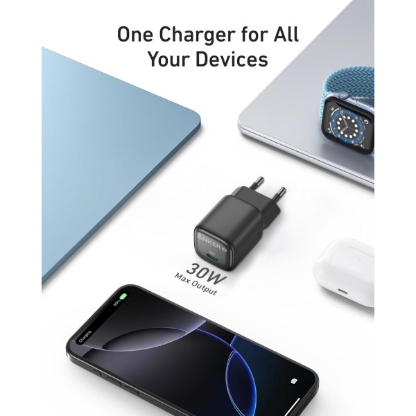 ANKER Wall Charger Zolo 30W USB-C GaN | Φορτιστές Κινητών | Αξεσουάρ Κινητών |