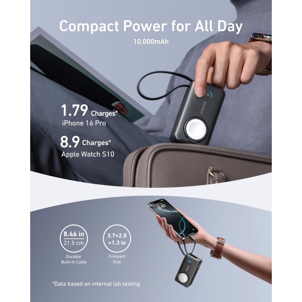 ANKER MagGo PowerBank for iPhone and Apple Watch 10K 35W | Αξεσουάρ Κινητών ANKER MagGo PowerBank for iPhone and Apple Watch 10K 35W | Αξεσουάρ Κινητών | Αξεσουάρ Κινητών |