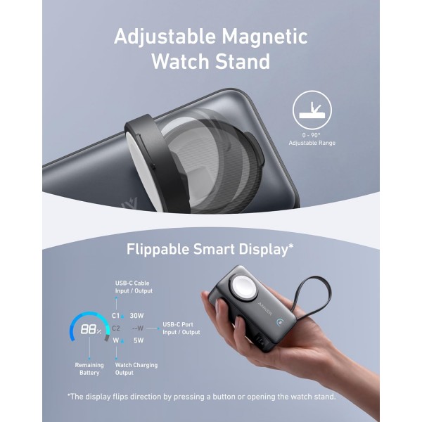 ANKER MagGo PowerBank for iPhone and Apple Watch 10K 35W | Αξεσουάρ Κινητών ANKER MagGo PowerBank for iPhone and Apple Watch 10K 35W | Αξεσουάρ Κινητών | Αξεσουάρ Κινητών |
