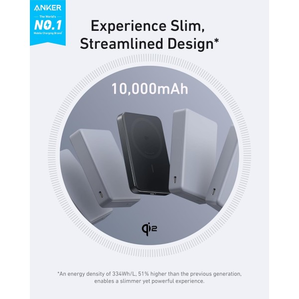 ANKER MagGo Powerbank Ultra Slim 10K 15W - Σύγκριση Προϊόντων