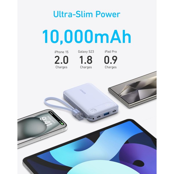 Anker Powerbank 10K 22.5W with USB-C Cable | Powerbanks | Αξεσουάρ για κινητά |