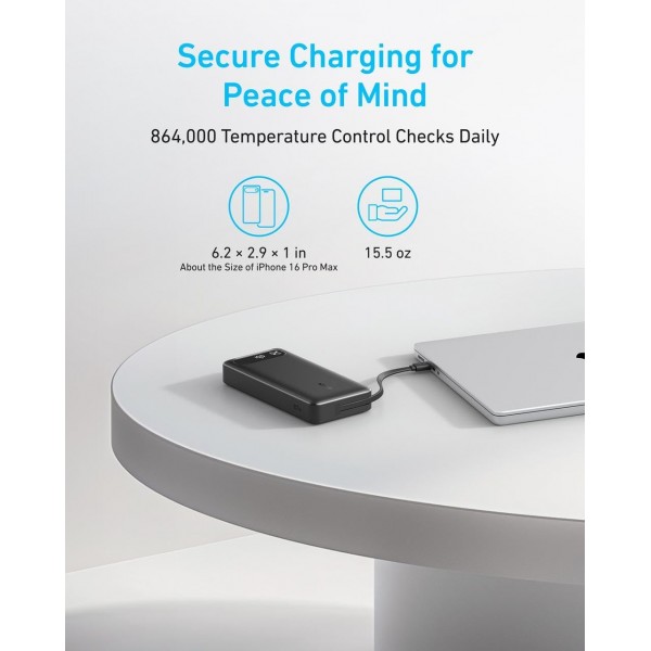 ANKER Powerbank 20,000mAh 87W Max Fast Charging Built-in USB-C Cable | Powerbanks | Αξεσουάρ για κινητά |