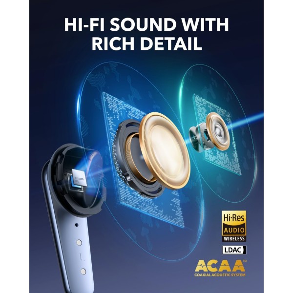 ANKER Soundcore Liberty 4 Pro TWS Earphones ANC Blue | Ακουστικά - Bluetooth ANKER Soundcore Liberty 4 Pro TWS Earphones ANC Blue | Ακουστικά - Bluetooth | Αξεσουάρ Κινητών |