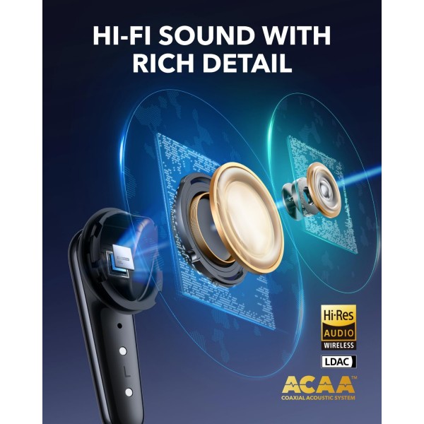 ANKER Soundcore Liberty 4 Pro TWS Earphones ANC Black | Ακουστικά - Bluetooth ANKER Soundcore Liberty 4 Pro TWS Earphones ANC Black | Ακουστικά - Bluetooth | Αξεσουάρ Κινητών |