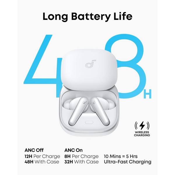 ANKER Soundcore Earphones Liberty 5 NC White | Ακουστικά - Bluetooth ANKER Soundcore Earphones Liberty 5 NC White | Ακουστικά - Bluetooth | Αξεσουάρ Κινητών |