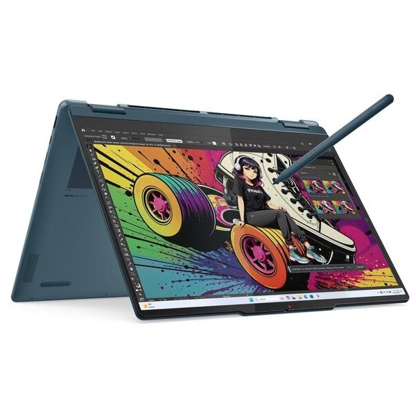 LENOVO Laptop Yoga 7 2-in-1 14AKP10 14&apos;&apos; 2.8K OLED/Ryzen  AI 7-350/32GB/1TB/AMD Radeon 860M Graphics/Win 11 Home/3Y Premium/Tidal Teal - Laptops