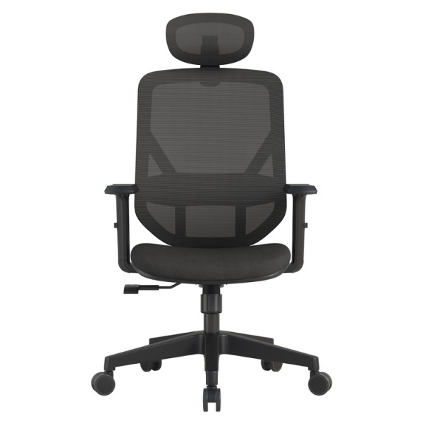 VERO OFFICE CHAIR ERGOSTYLE 2040 BLACK with HEADREST - 