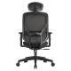 VERO OFFICE CHAIR ERGOSTYLE 2040 BLACK with HEADREST | Εξοπλισμός Γραφείου | Αναλώσιμα - Είδη Γραφείου |