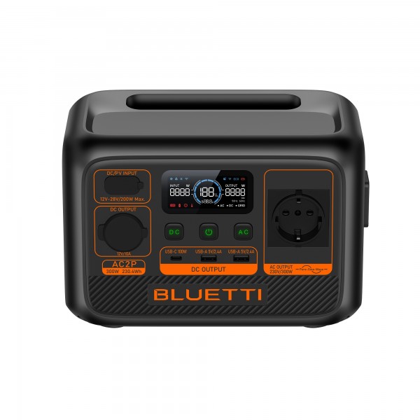 BLUETTI Premium AC2P Portable Power Station, 300W AC Outlet 230.4Wh - Φορητοί Σταθμοί Ενέργειας