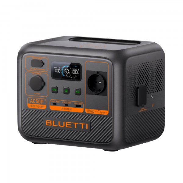 BLUETTI Premium AC50P Portable Power Station, 700W AC Outlet 504Wh - Φορητοί Σταθμοί Ενέργειας