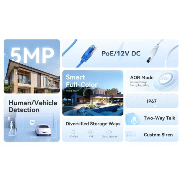 IMOU POE CAMERA PS3E 5MP OUTDOOR - Κάμερες Ασφαλείας