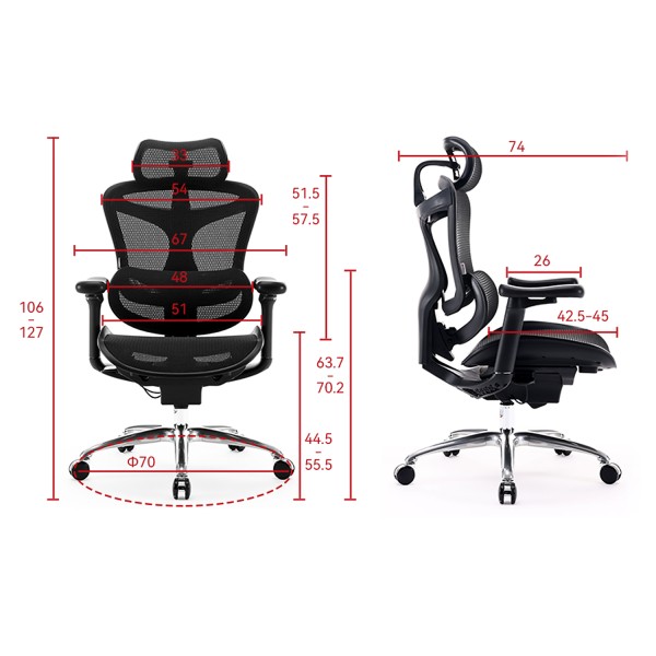SIHOO ERGONOMIC CHAIR DORO C300 BLACK | Εξοπλισμός Γραφείου | Αναλώσιμα - Είδη Γραφείου |
