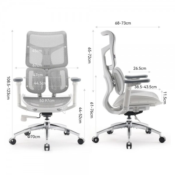 SIHOO ERGONOMIC CHAIR DORO S100 White | Εξοπλισμός Γραφείου | Αναλώσιμα - Είδη Γραφείου |