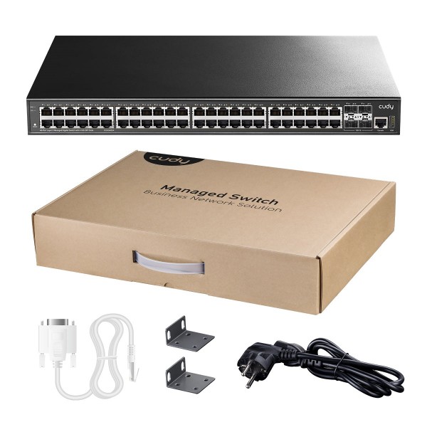 CUDY Switch GS5048S4 48-GbE 4-SFP+ L3 Managed Gigabit | Hubs, Switches | Servers - Δικτυακά |
