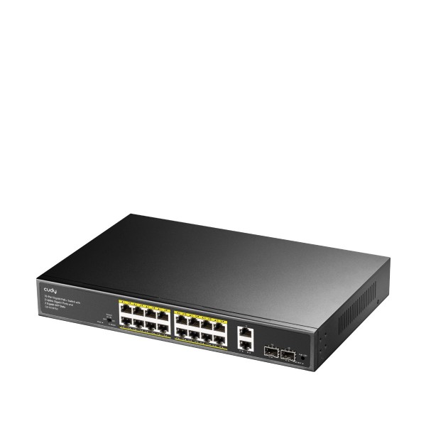 CUDY Switch GS1018PS2 16-GbE PoE with 2 Uplink GbE and 2 Uplink SFP - Σύγκριση Προϊόντων