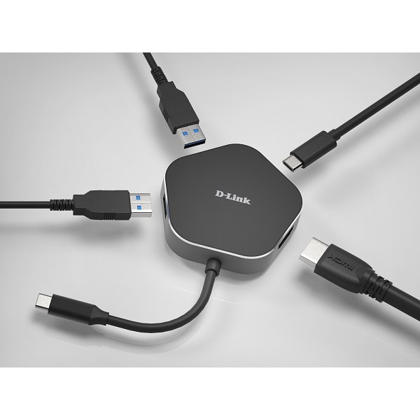 Dlink 4in1 USBC Hub  HDMI DUB-M420