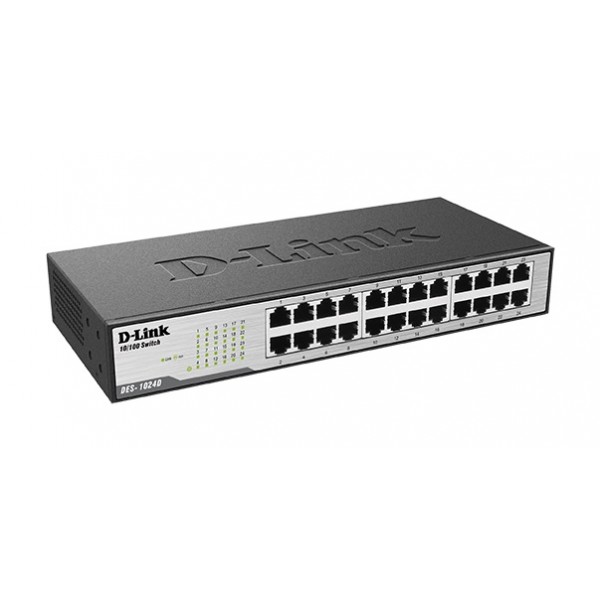 DLINK SWITCH DES-1024D 24-Port 10/100Mbps - DLINK